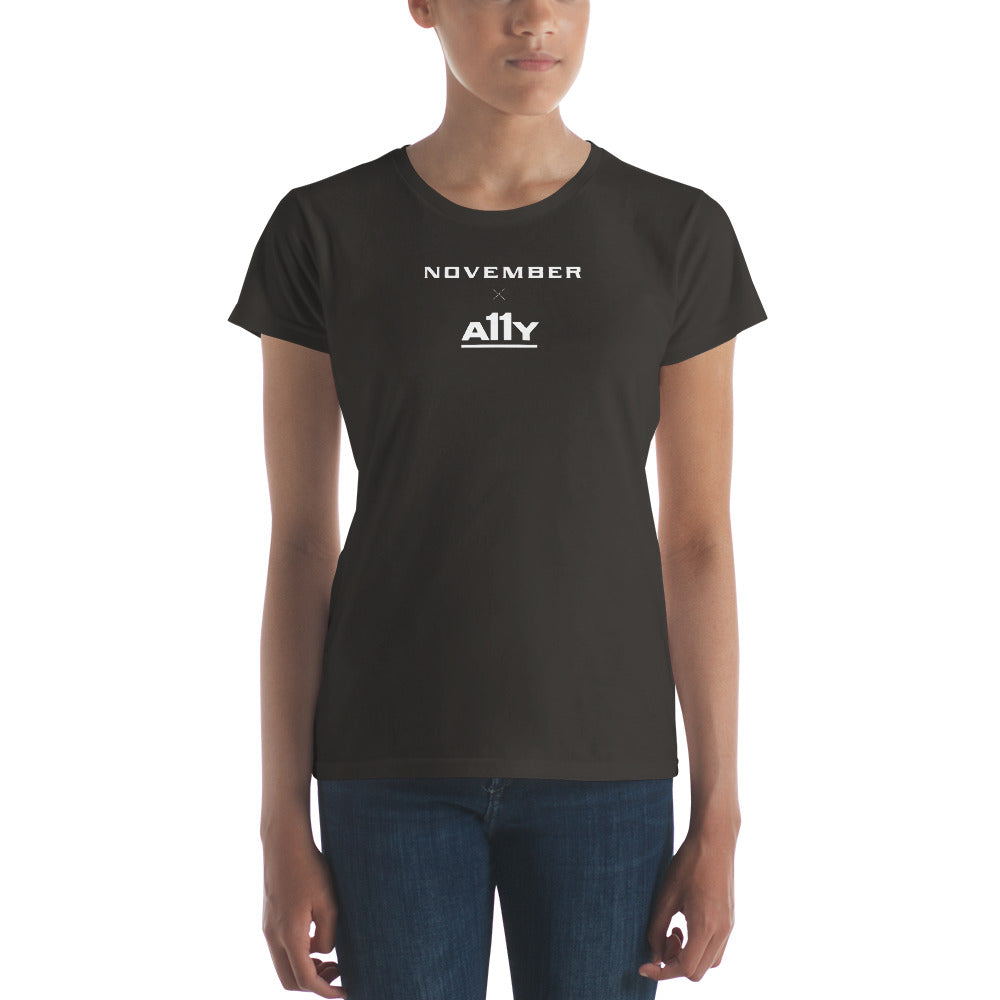 Women's November x A11y tee