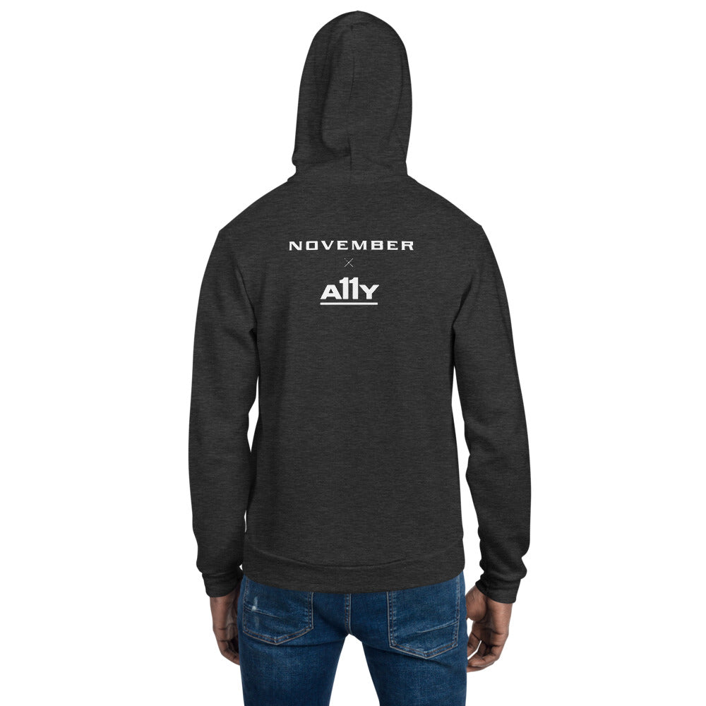 A11y RBG badge unisex hoodie